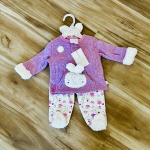 Charming Kids Purple and White Bunny Set